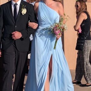 Azazie Brooke Sky Blue Dress